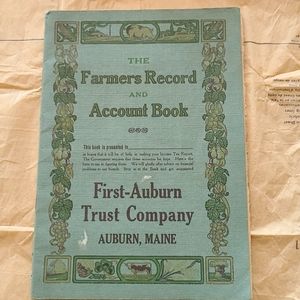 1918 Farmers Record and Account Book